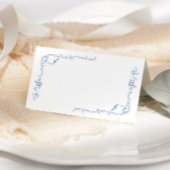 Toile de jouy elegant frame wedding place cards