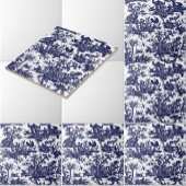 Toile de Jouy Four Parts Of The World blue pattern タイル