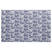 Toile de Jouy Four Parts Of The World blue pattern ファブリック (ファットクウォーター)