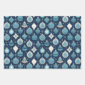 Toile de Jouy Holiday Patterns ラッピングペーパーシート (正面3)