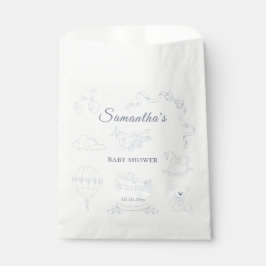 Toile de Jouy Nursery Baby Shower フェイバーバッグ