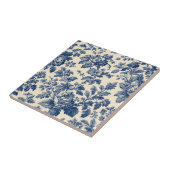 Toile De Jouy Pastoral Countryside Floral Motifs   タイル (側面)