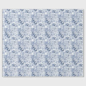 Toile-De-Jouy Pattern Wedding ラッピングペーパー (フラット)