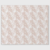 Toile-De-Jouy Pattern Wedding  ラッピングペーパー (フラット)