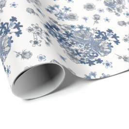 Toile-De-Jouy Pattern Wedding  ラッピングペーパー
