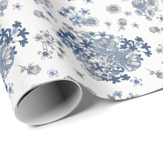 Toile-De-Jouy Pattern Wedding  ラッピングペーパー (ロールコーナー)