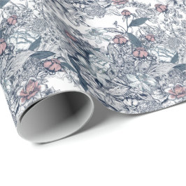 Toile-De-Jouy Pattern Wedding  ラッピングペーパー