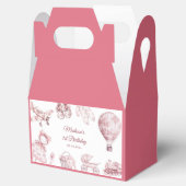 Toile De Jouy Pink Birthday Party フェイバーボックス (オープン)