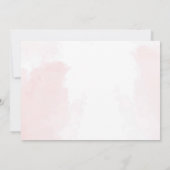 Toile De Jouy Pink Girl Baby Showerパーティー写真 招待状 (裏面)