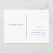 Toile de jouy RSVP応答 案内ポストカード (裏面)