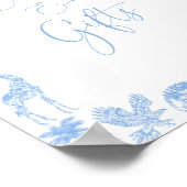 Toile De Jouy Safariベビーシャワーカードとギフト ポスター (角)