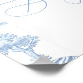 Toile de Jouy Safari動物赤ちゃんシャワーへようこそ ポスター (角)