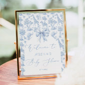 Toile de Jouy Safari動物赤ちゃんシャワーへようこそ ポスター