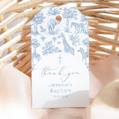 Toile de Jouy Safari Baby shower Baptism Thank you ギフトタグ