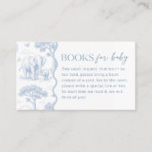 Toile De Jouy Safari Baby Shower Books for Baby 名刺 (正面)