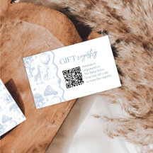 Toile De Jouy Safari Baby Shower Registry Card