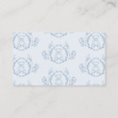 Toile de jouy teddy bearヴィンテージブックスベビー エンクロージャーカード (裏面)