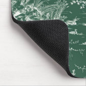 Toile de Jouy verte マウスパッド (コーナー)