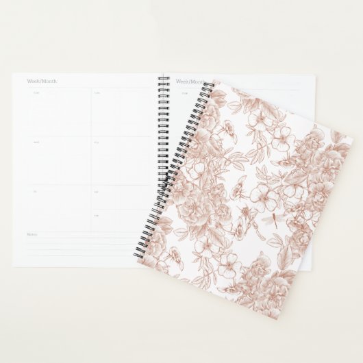 Toile-De-Jouy Vintage French Pattern プランナー手帳 (ディスプレー)