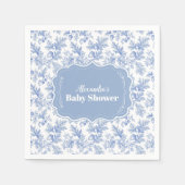 Toile De Jouy Woodland  Baby Shower スタンダードカクテルナプキン (正面)