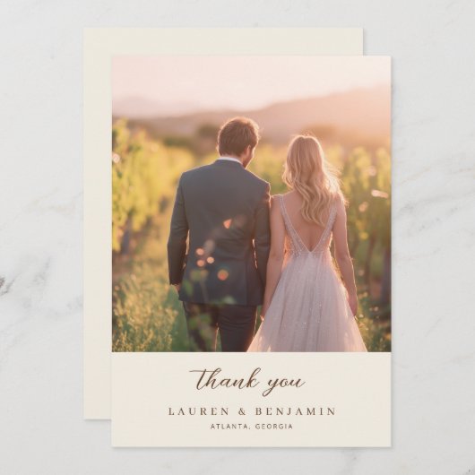 Toile de Romance Wedding サンキューカード (正面/裏面)