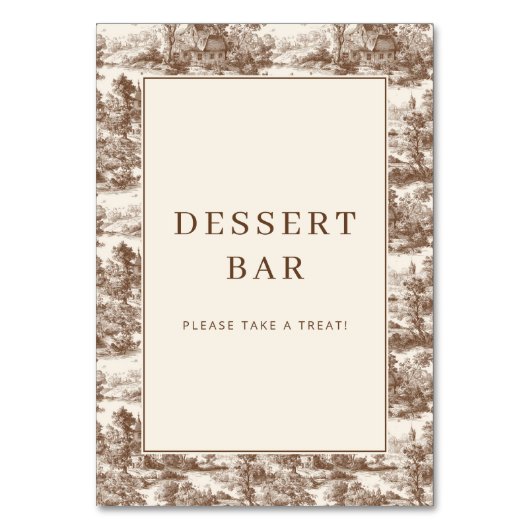 Toile de Romance Wedding テーブルナンバー (正面)