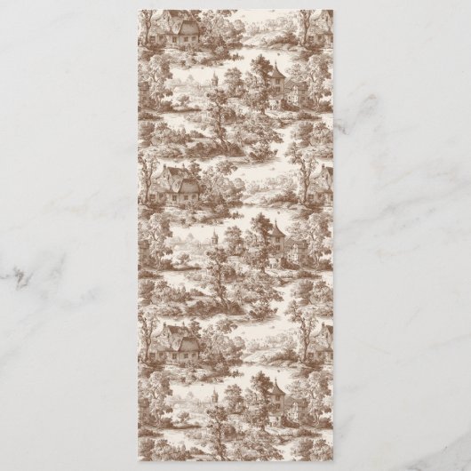 Toile de Romance Wedding メニュー (裏面)