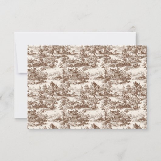 Toile de Romance Wedding 出欠カード (裏面)