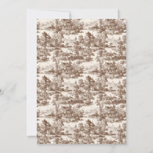 Toile de Romance Wedding 招待状 (裏面)