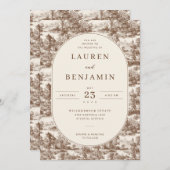 Toile de Romance Wedding 招待状 (正面/裏面)