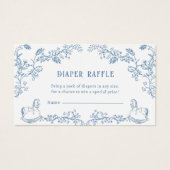 Toile Diaper Raffle Baby Shower Enclosure card (正面)