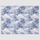 Toile du Jouy Blue Faux French  薄葉紙 (正面)