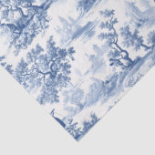 Toile du Jouy Blue Faux French  薄葉紙 (詳細)