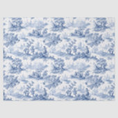 Toile du Jouy Blue Faux French  薄葉紙 (正面)