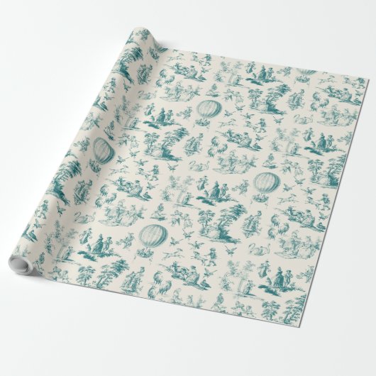 Toile du jouy wrapping paper ラッピングペーパー (アンロールド)