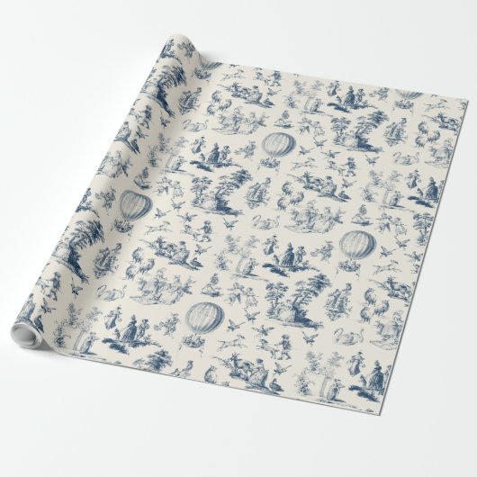 Toile du Jouy wrapping paper ラッピングペーパー (アンロールド)