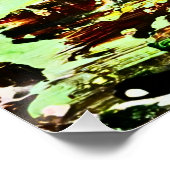 Toile Festivité | Art abstrait coloré moderne ポスター (コーナー)