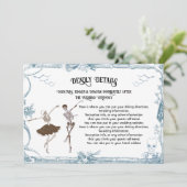 Toile Halloween Gothicスケルトン詳細情報 招待状 (スタンド正面)