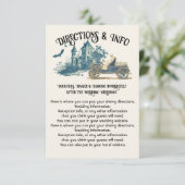 Toile Halloween Skeleton Driving Directions情報 招待状 (スタンド正面)