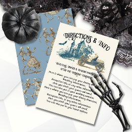 Toile Halloween Skeleton Driving Directions情報 招待状