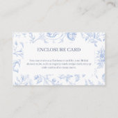 Toile Insertカード | エレガントブライダルシャワー エンクロージャーカード (正面)