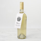 Toile & Krightnessのボトルハン結婚ガーラベル ボトルネックタグ (アングル)