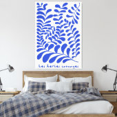 Toile Les herbes sauvages, style Matisse キャンバスプリント (インサイチュ (寝室))