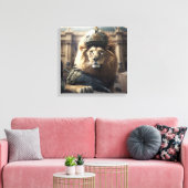 Toile Lion armé キャンバスプリント (インサイチュ (リビング))