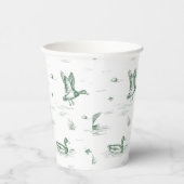 Toile Mallard Duck Gender Neutral 紙コップ (右)