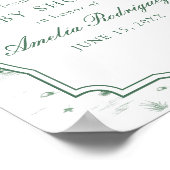 Toile Mallard Duck Gender Neutral Baby Shower ポスター (角)