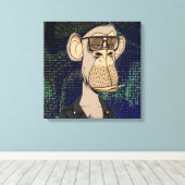 Toile NFT monkey キャンバスプリント (インサイチュ (ウッドフロア))