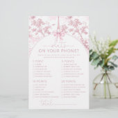 Toile Paris what's on your phone pink bridal game (スタンド正面)