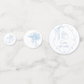 Toile Peter the Rabbit Beatrix Baby Shower コンフェッティ (裏面)