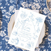 Toile Peter the Rabbit Beatrix Baby Shower 招待状